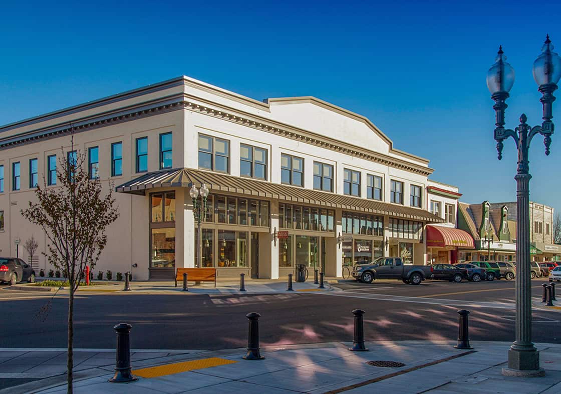 Historic Waples Mercantile building in Lynden, designed by RMC Architects.