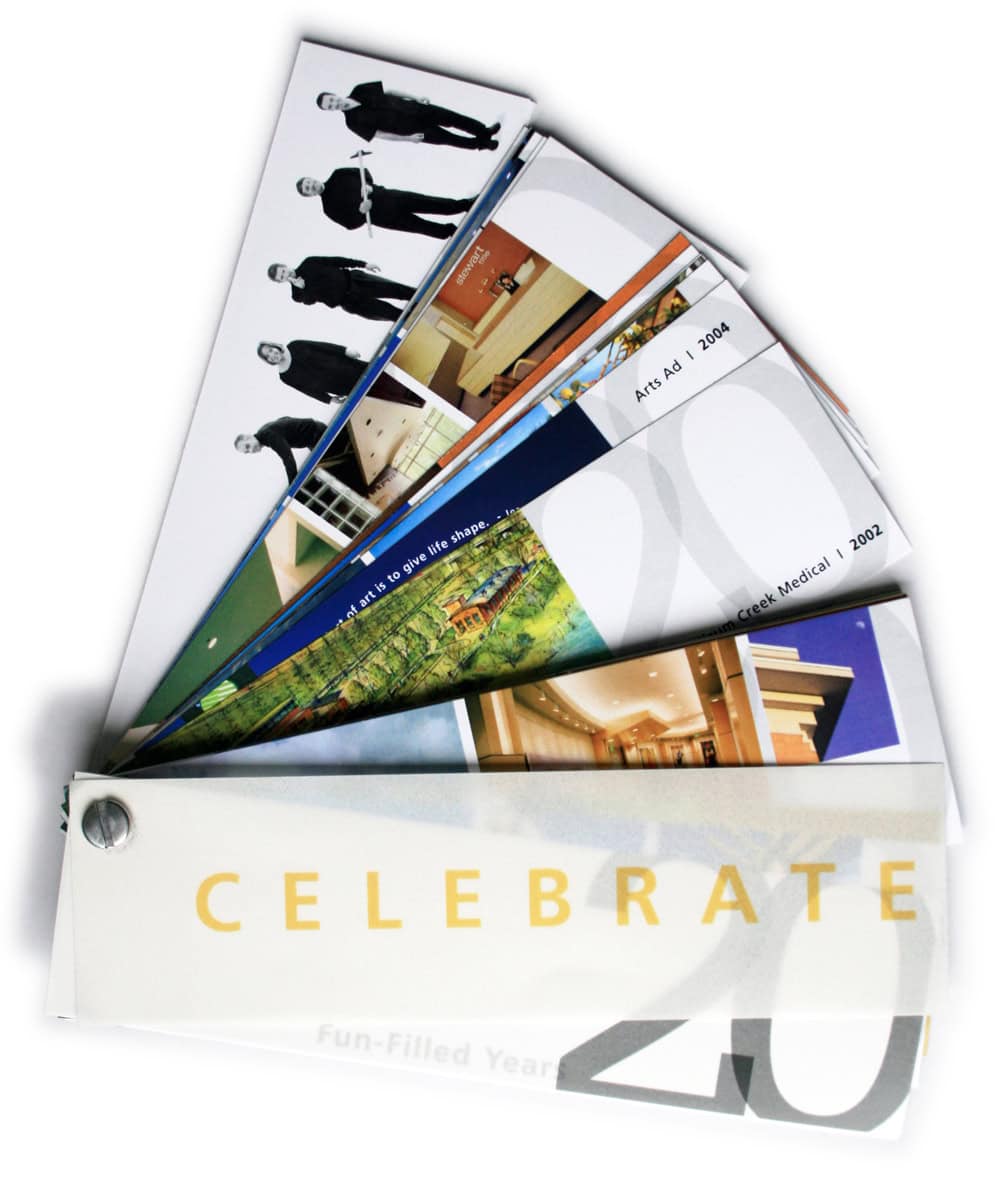 Brochure showcasing RMC Architects' 40 years of design excellence.